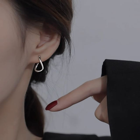 Earring Irregular Hoop Alloy FashionChic