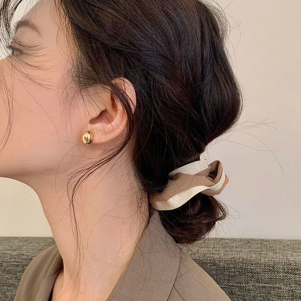 Alloy Polished Stud Earring FashionChic