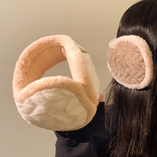 Trim Earmuffs Fluffy Contrast FashionChic