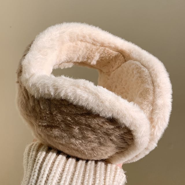 Trim Earmuffs Fluffy Contrast FashionChic