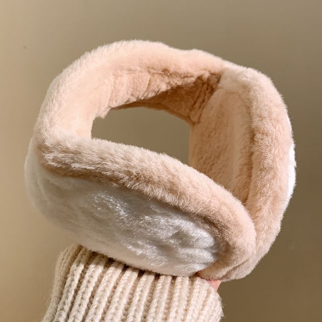 Trim Earmuffs Fluffy Contrast FashionChic