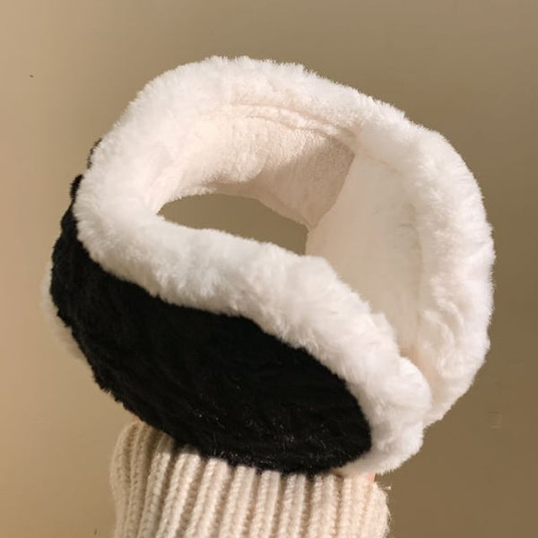Trim Earmuffs Fluffy Contrast FashionChic