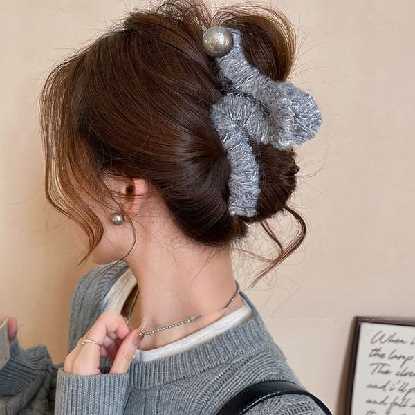 Claw Hair Faux Pearl Yarn FashionChic