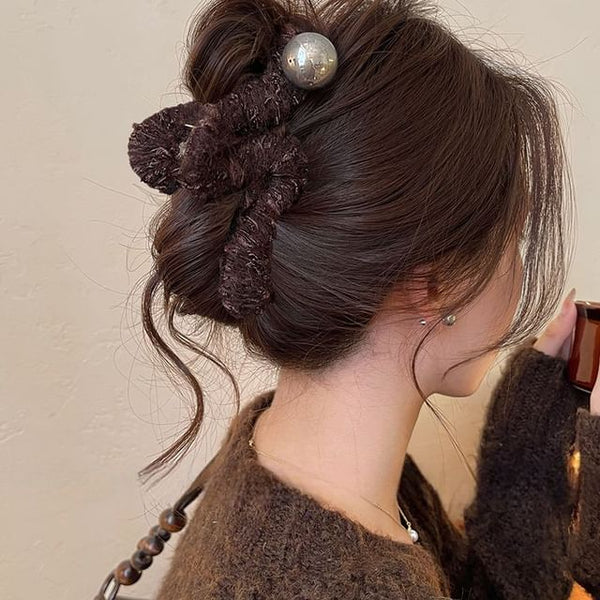 Claw Hair Faux Pearl Yarn FashionChic