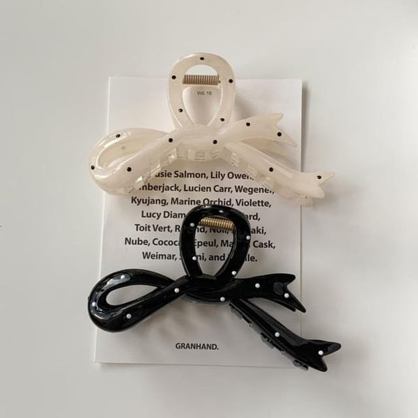 Claw Dot Hair Polka Bow FashionChic