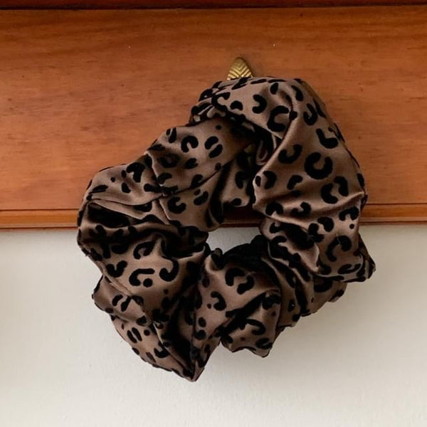 Print Hair Scrunchie Leopard FashionChic