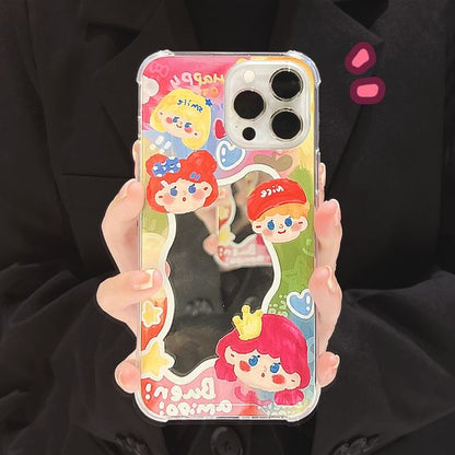 Case Cartoon Mirrored Phone FashionChic