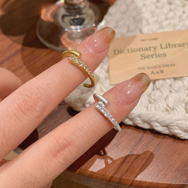 Rhinestone Alloy / Set Open Ring FashionChic