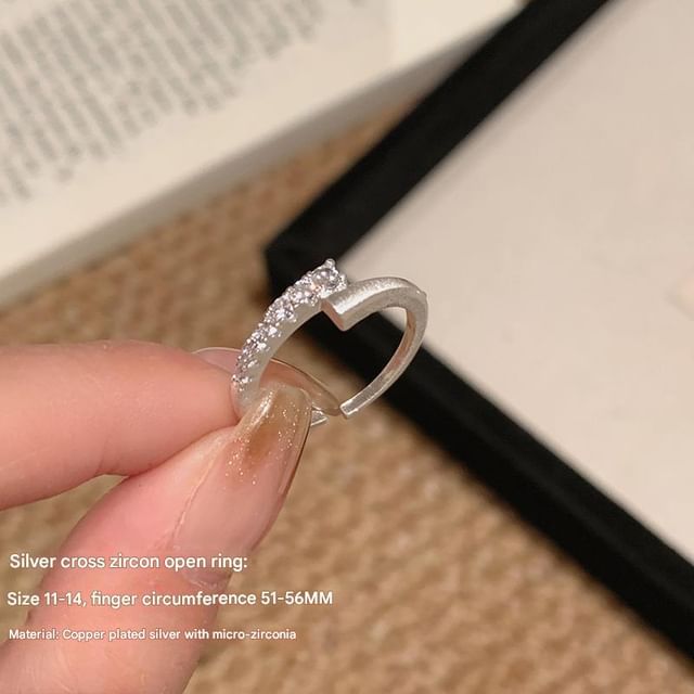 Rhinestone Alloy / Set Open Ring FashionChic