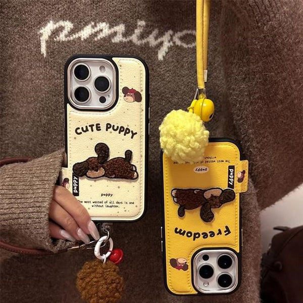 Case Set / Embroidered Strap Dog Phone FashionChic