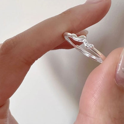 Silver Heart Sterling 925 Ring FashionChic