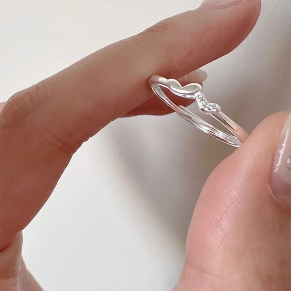 Silver Heart Sterling 925 Ring FashionChic