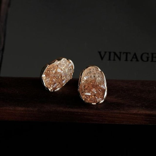 Sterling Earring Stud Crystal Silver 925 FashionChic