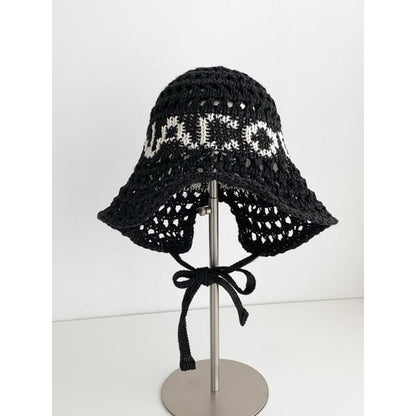 Lettering Bucket Hat Crochet FashionChic