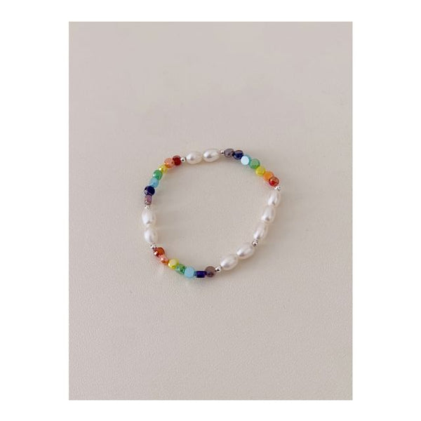 Sterling Silver Beaded Bracelet FashionChic