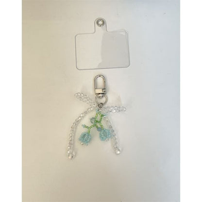 Charm Bow Beaded Phone Flower FashionChic