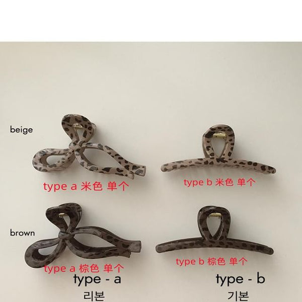 Leopard Claw Hair Acrylic Print FashionChic