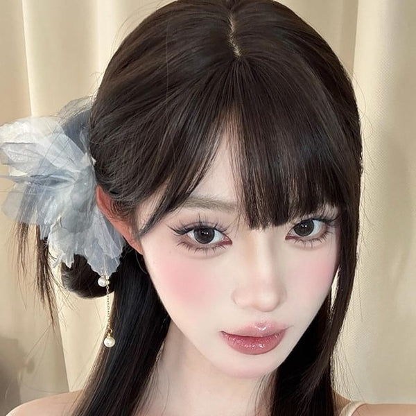 Pin Flower Mesh Hair FashionChic