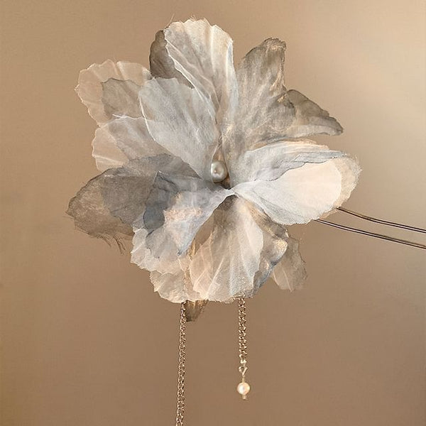 Pin Flower Mesh Hair FashionChic