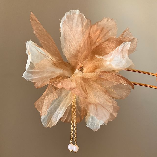 Pin Flower Mesh Hair FashionChic