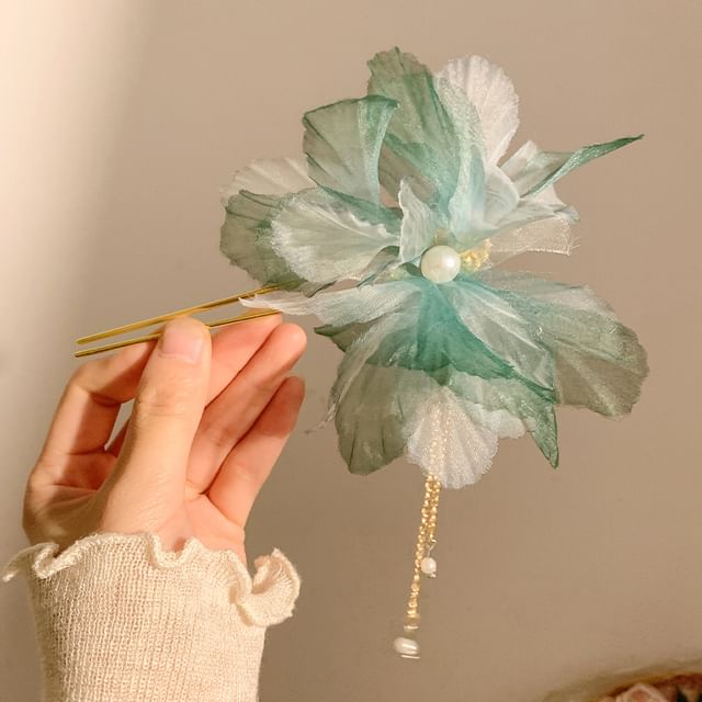 Pin Flower Mesh Hair FashionChic