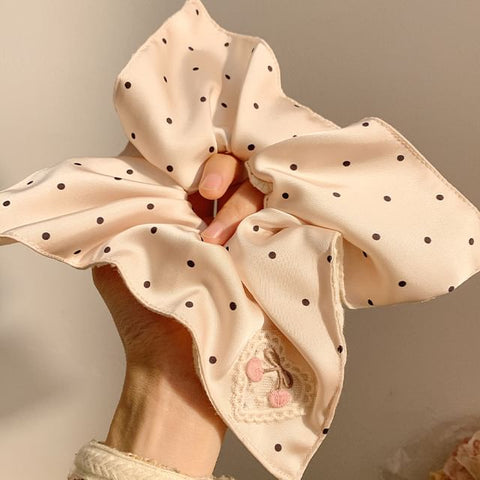 Dot Polka / Applique Designs) (Various Scrunchie Cherry FashionChic