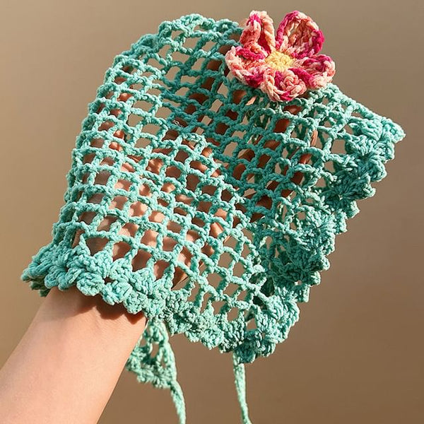 Triangle Floral Scarf Head FashionChic