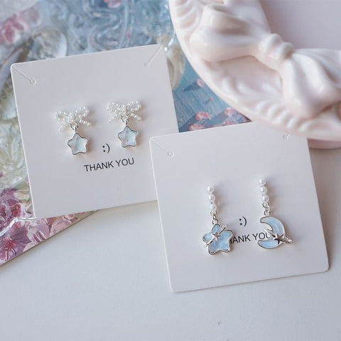 Star Faux Dangle Earring Pearl FashionChic