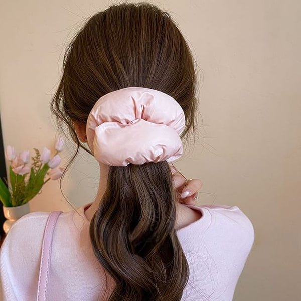 Plain Puffed Scrunchie FashionChic