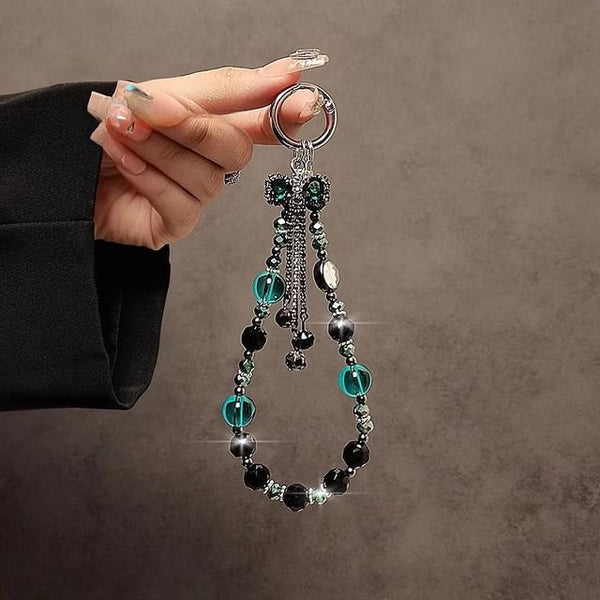 Bow Crystal Faux Phone Strap FashionChic