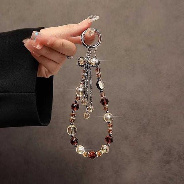 Bow Crystal Faux Phone Strap FashionChic