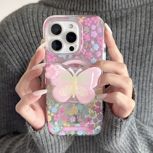 Print Magnetic Floral MagSafe) with (Compatible Phone Case FashionChic