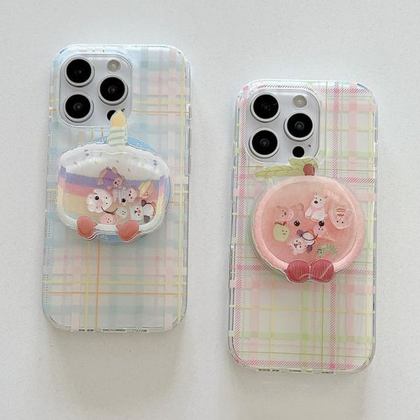 Magnetic (Compatible with Case Phone MagSafe) Plaid FashionChic