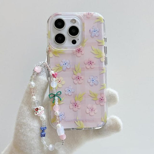 Case Set Floral / Phone Strap FashionChic