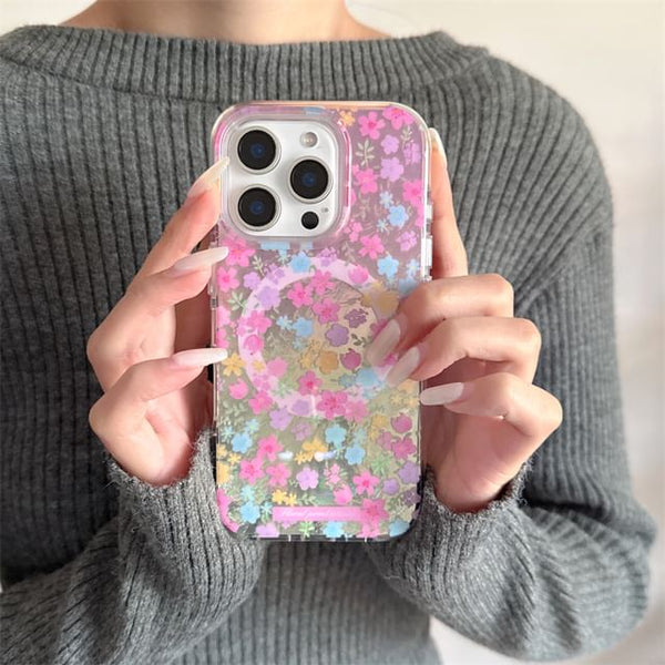 Print Magnetic Floral MagSafe) with (Compatible Phone Case FashionChic