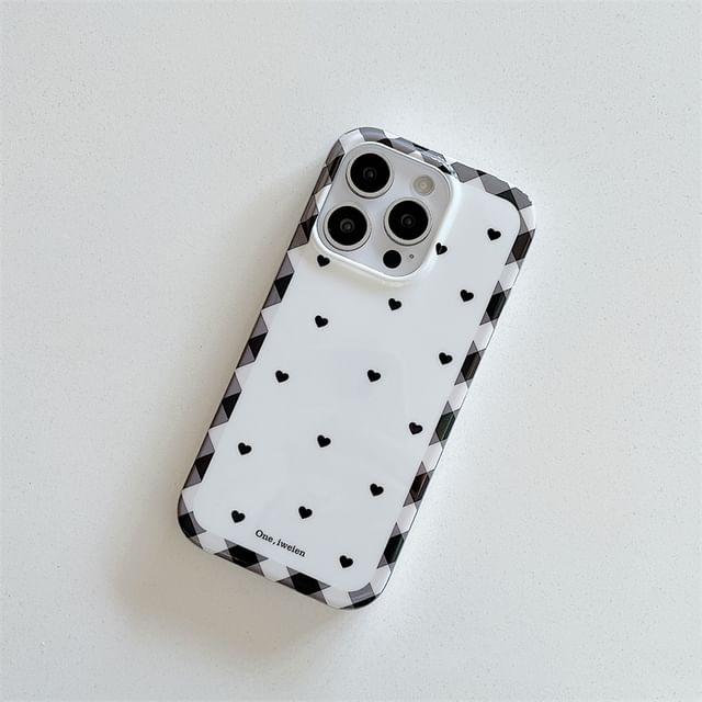 Ring / Finger Set Pearl Phone Case Faux Heart FashionChic