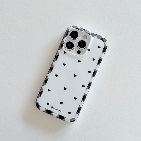 Ring / Finger Set Pearl Phone Case Faux Heart FashionChic