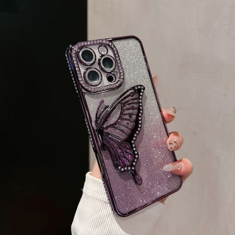 Butterfly Case Stand Phone Embellished FashionChic