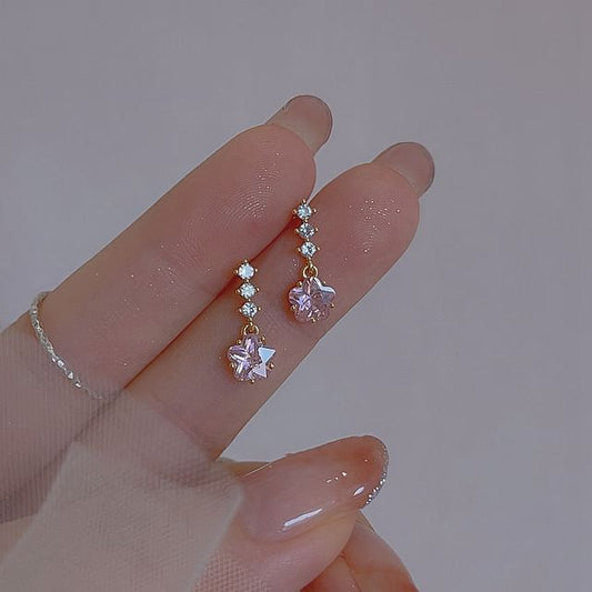 Earring Dangle Rhinestone Star Alloy FashionChic