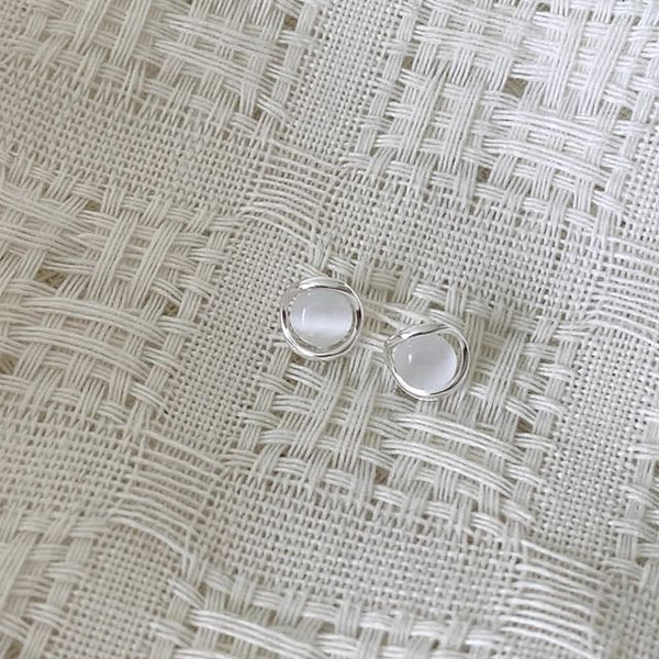 Earring Eye Stud Faux Stone Cat Alloy FashionChic