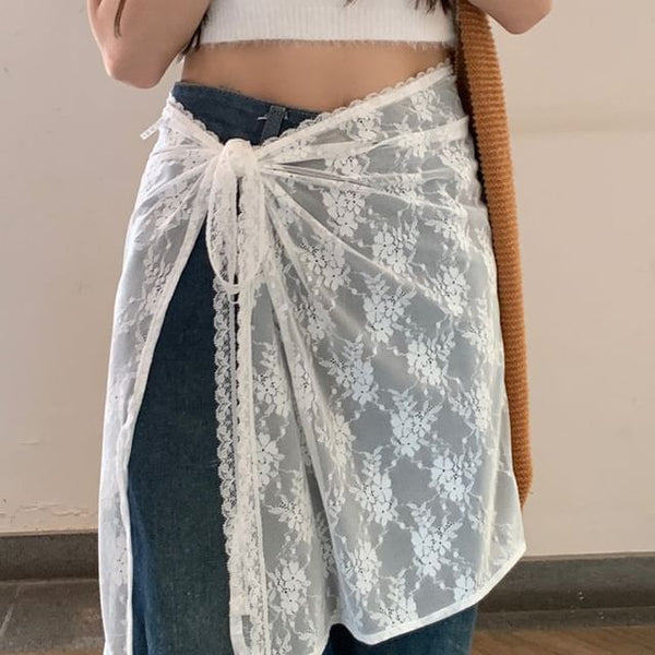 Lace Decorative Hem FashionChic