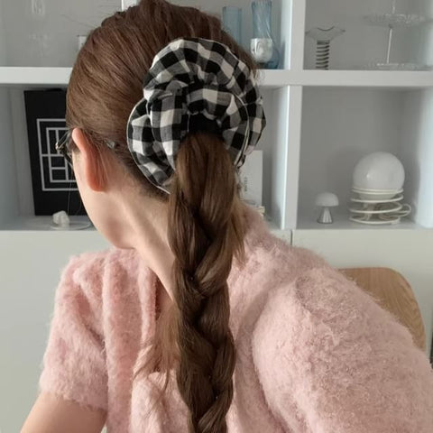 Padded Scrunchie Plaid FashionChic