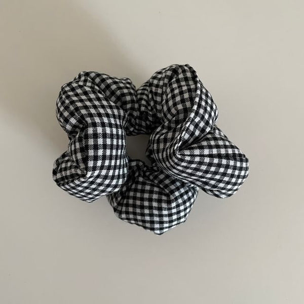 Padded Scrunchie Plaid FashionChic