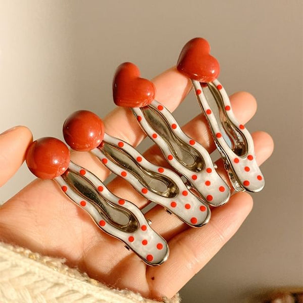 2: Set Clip Hair Dotted of FashionChic