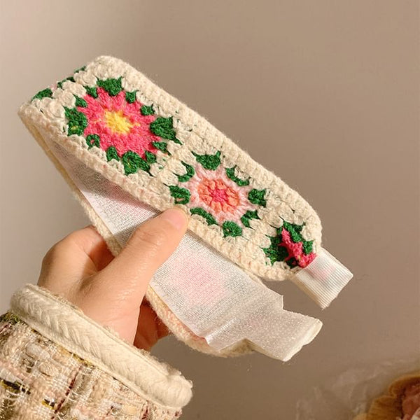 Wide Patterned Headband Crochet FashionChic