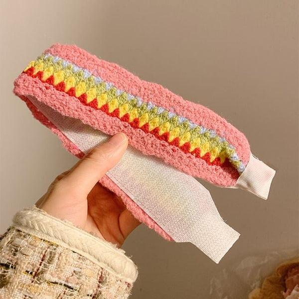 Wide Patterned Headband Crochet FashionChic