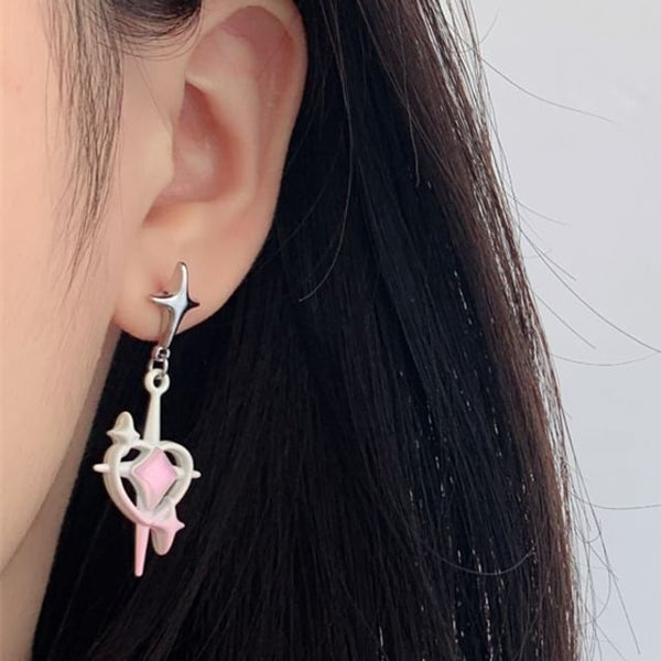 / Clip-On Drop Earring Star FashionChic