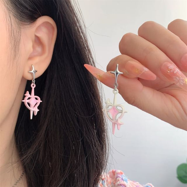 / Clip-On Drop Earring Star FashionChic