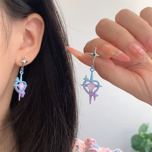 / Clip-On Drop Earring Star FashionChic