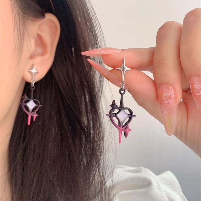 / Clip-On Drop Earring Star FashionChic